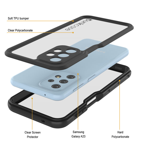  Samsung Galaxy A23 5G Waterproof Rugged Case - Built