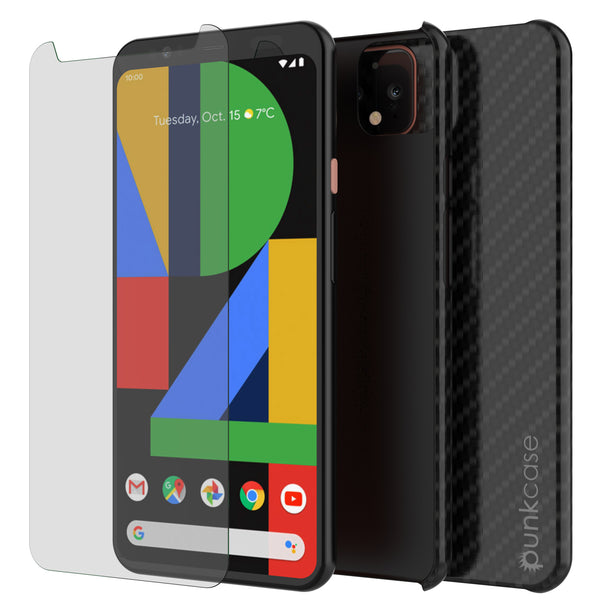 Google Pixel 4 XL CarbonShield Heavy Duty & Ultra Thin Leather Cover