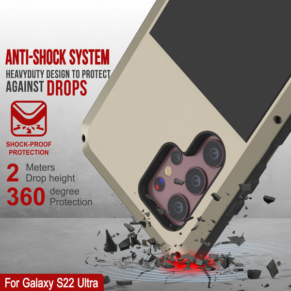 Galaxy S22 Ultra Metal Case, Heavy Duty Military Grade Rugged Armor Co –  punkcase