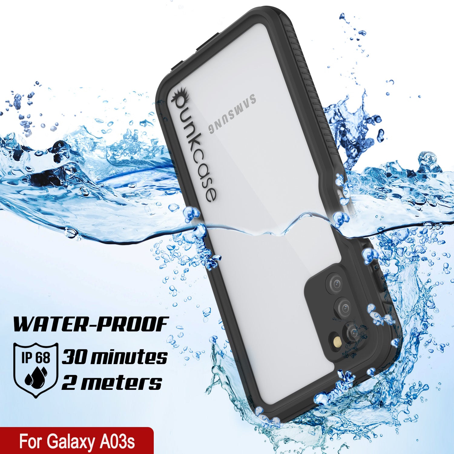 EnCases Shockproof Bumper Protective Phone Case Samsung Galaxy A03s
