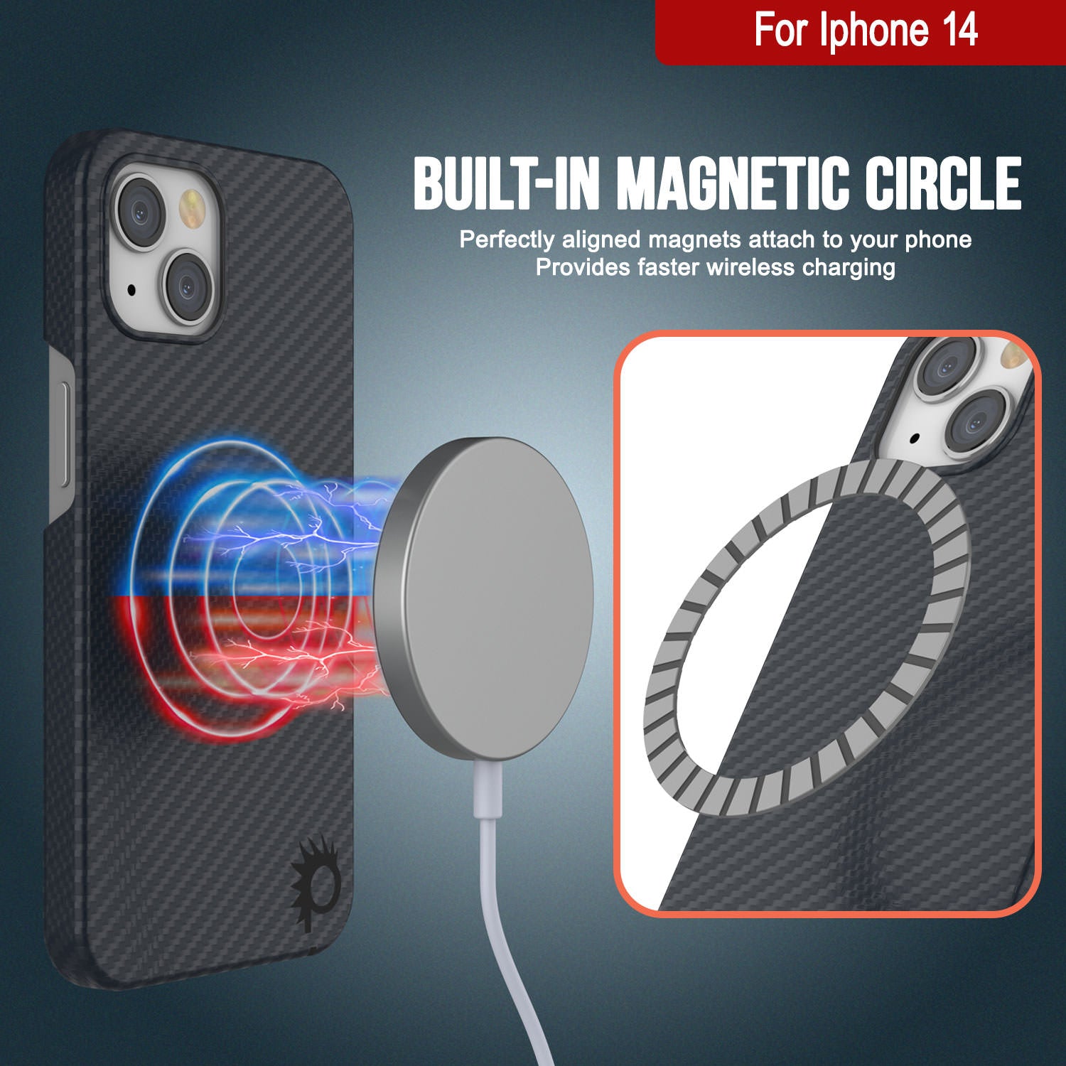 iPhone 14 Magnetic Phone Cases, Kevlar® Aramid Fiber Case