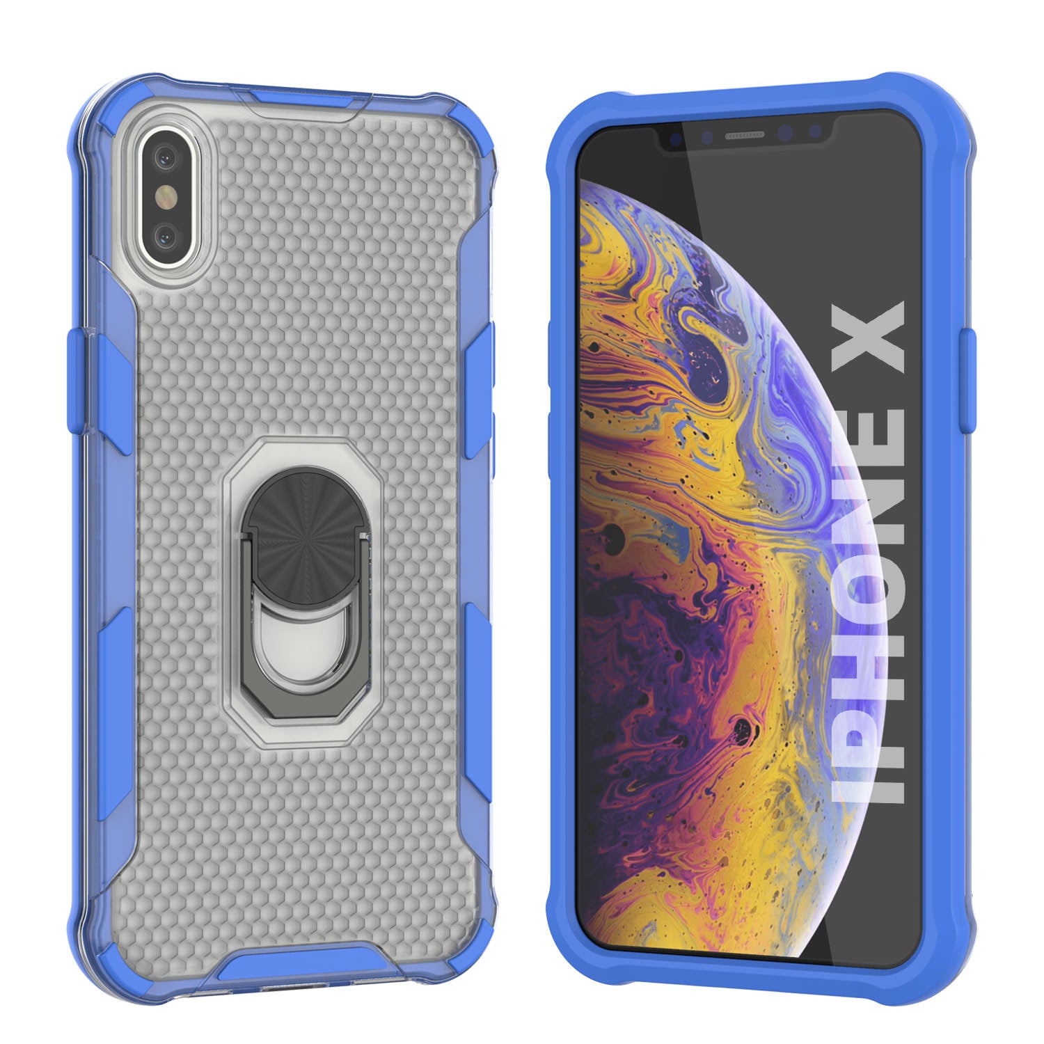 PunkCase for iPhone X Case [Magnetix 2.0 Series] Clear Protective 