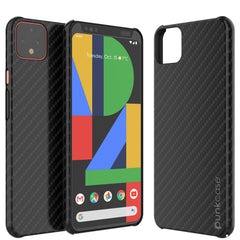 Google Pixel 4 XL CarbonShield Heavy Duty & Ultra Thin Leather Cover