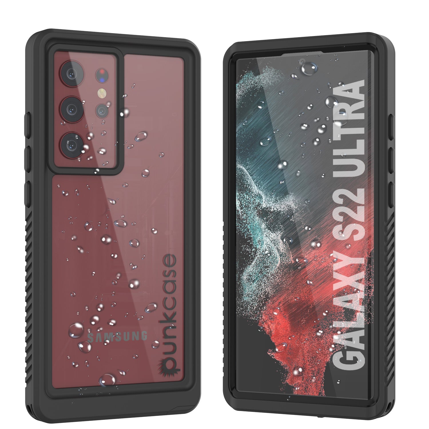 Punkcase Galaxy S22 Ultra Metal Case, Heavy Duty Military Grade Rugged Armor Cover [White]