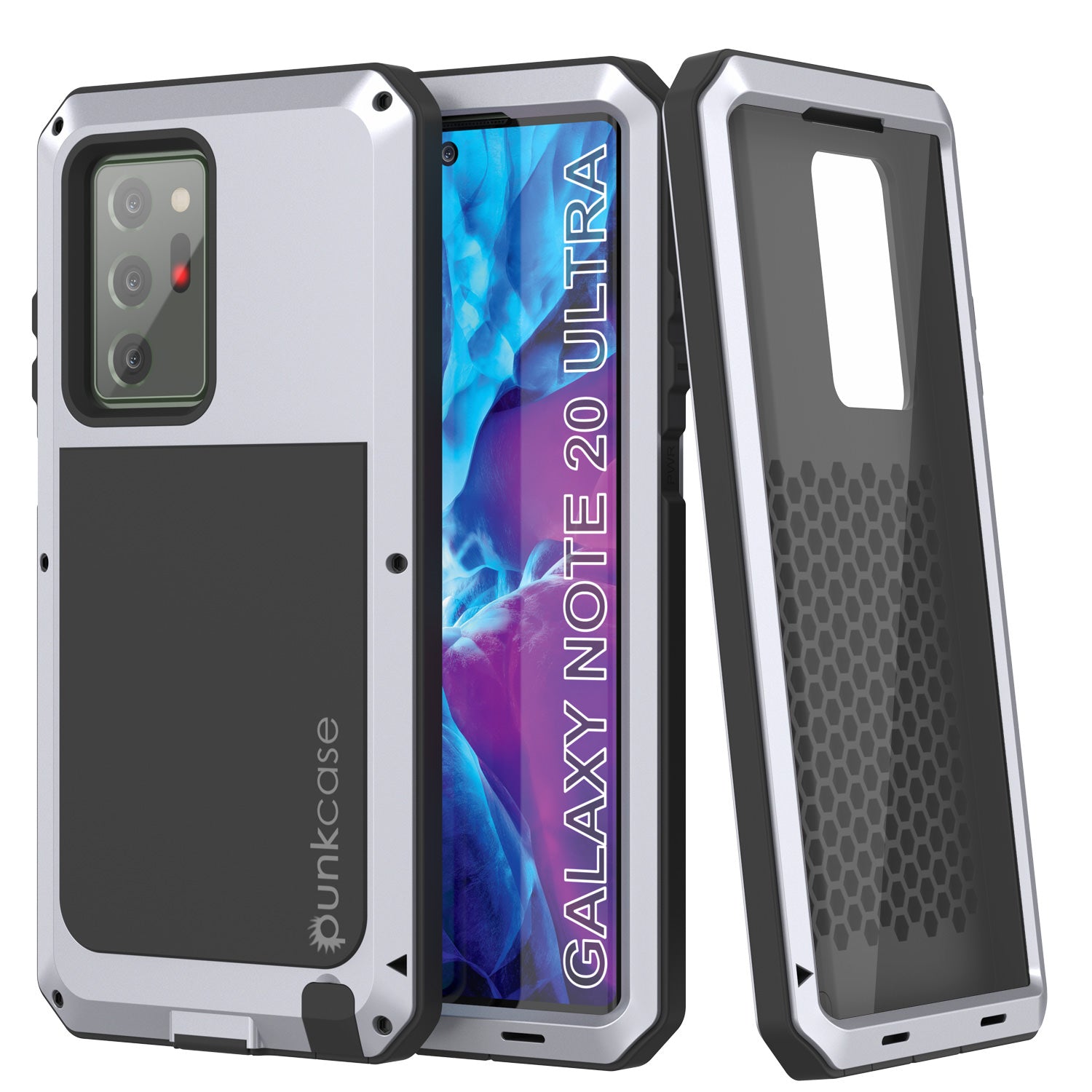 Galaxy Note 20 Ultra Case,Waterproof with Built-in Screen Protector  [Fingerprint ID] Rugged Bumper Wrist Strap Clear Back Cover Case for  Samsung