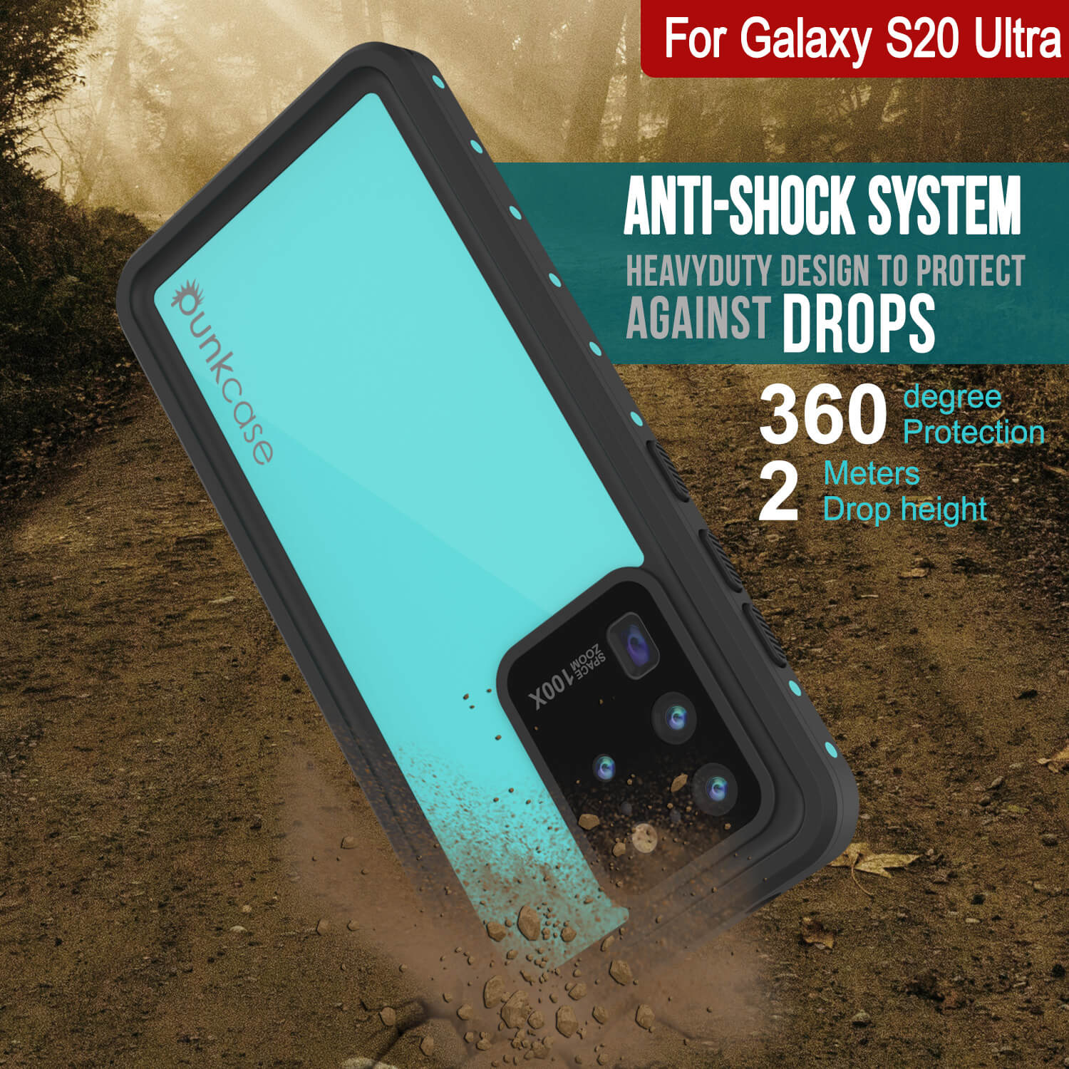 Galaxy S20 Ultra Water/Shockproof Case w/Screen Protector – punkcase