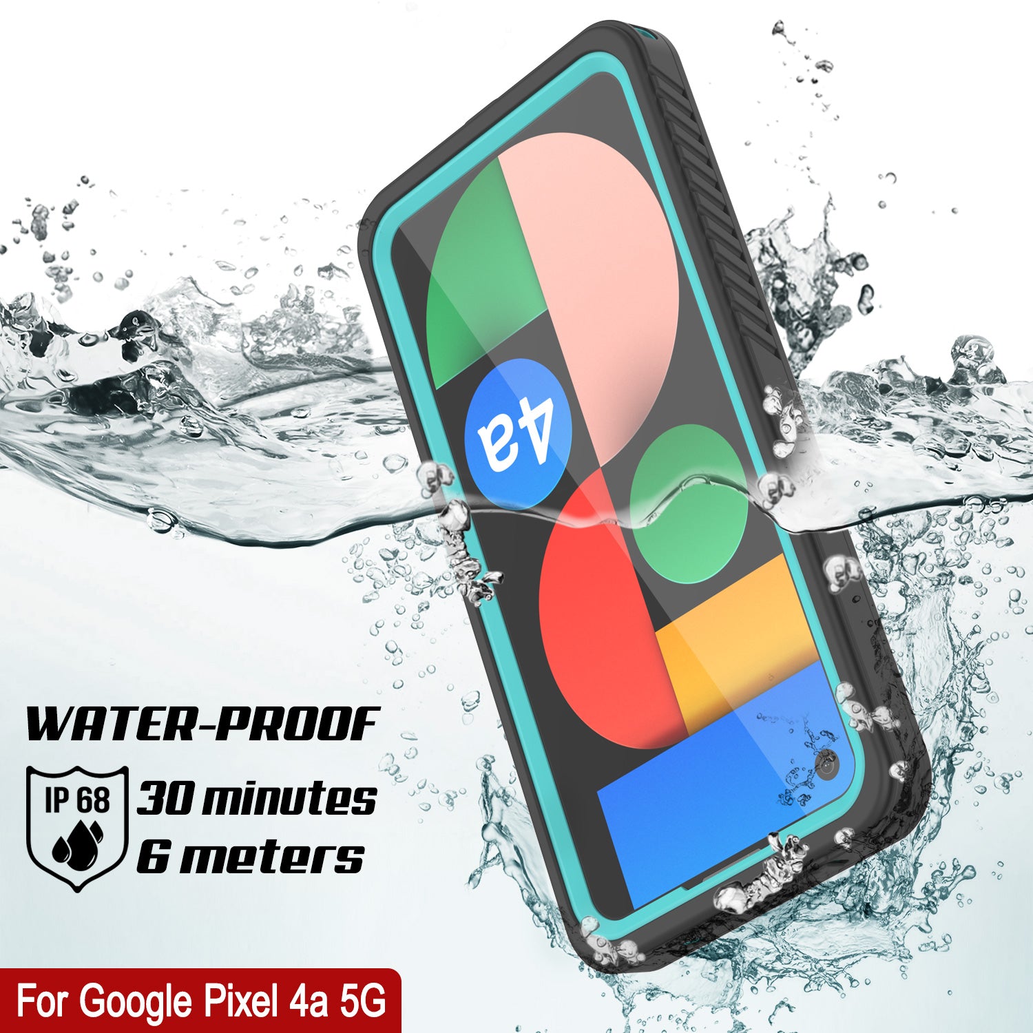 Google Pixel 7a Waterproof IP68 Case, Punkcase [Teal] [Extreme Series] –  punkcase