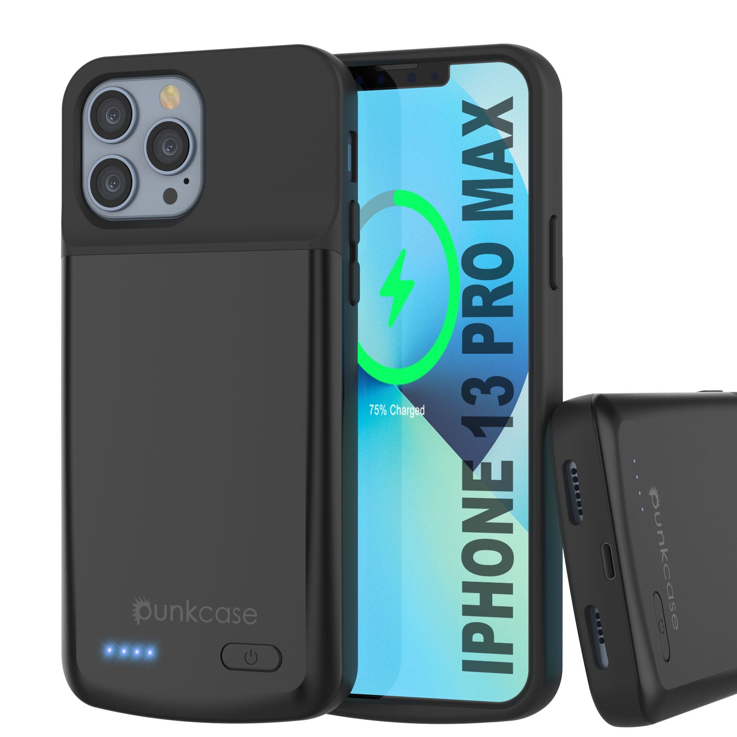 iPhone 13 Pro Max Battery Case, PunkJuice 4800mAH Fast Charging