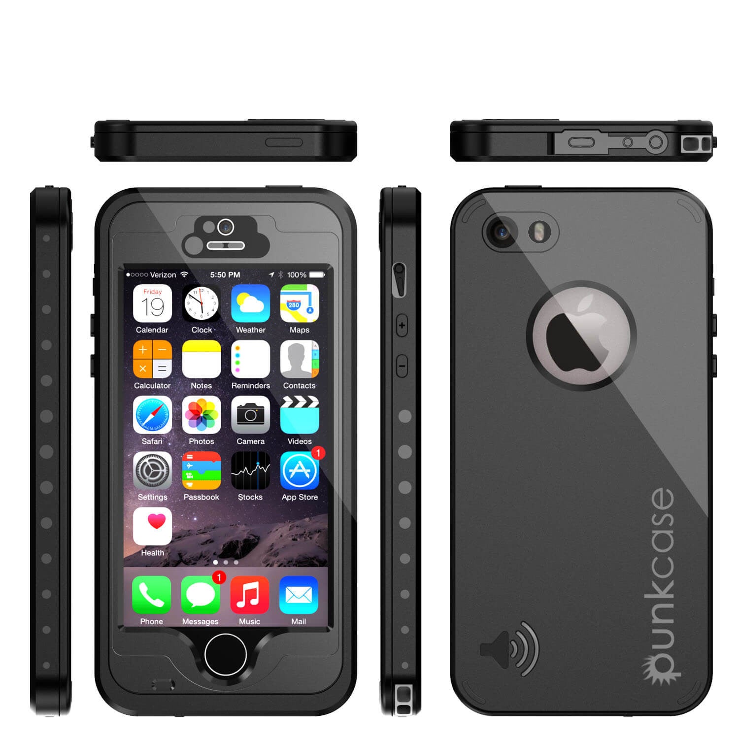 black iphone 5 back glass protector