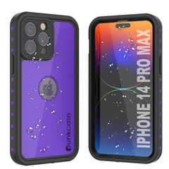 iPhone 14 Pro Max Waterproof IP68 Case, Punkcase [Purple