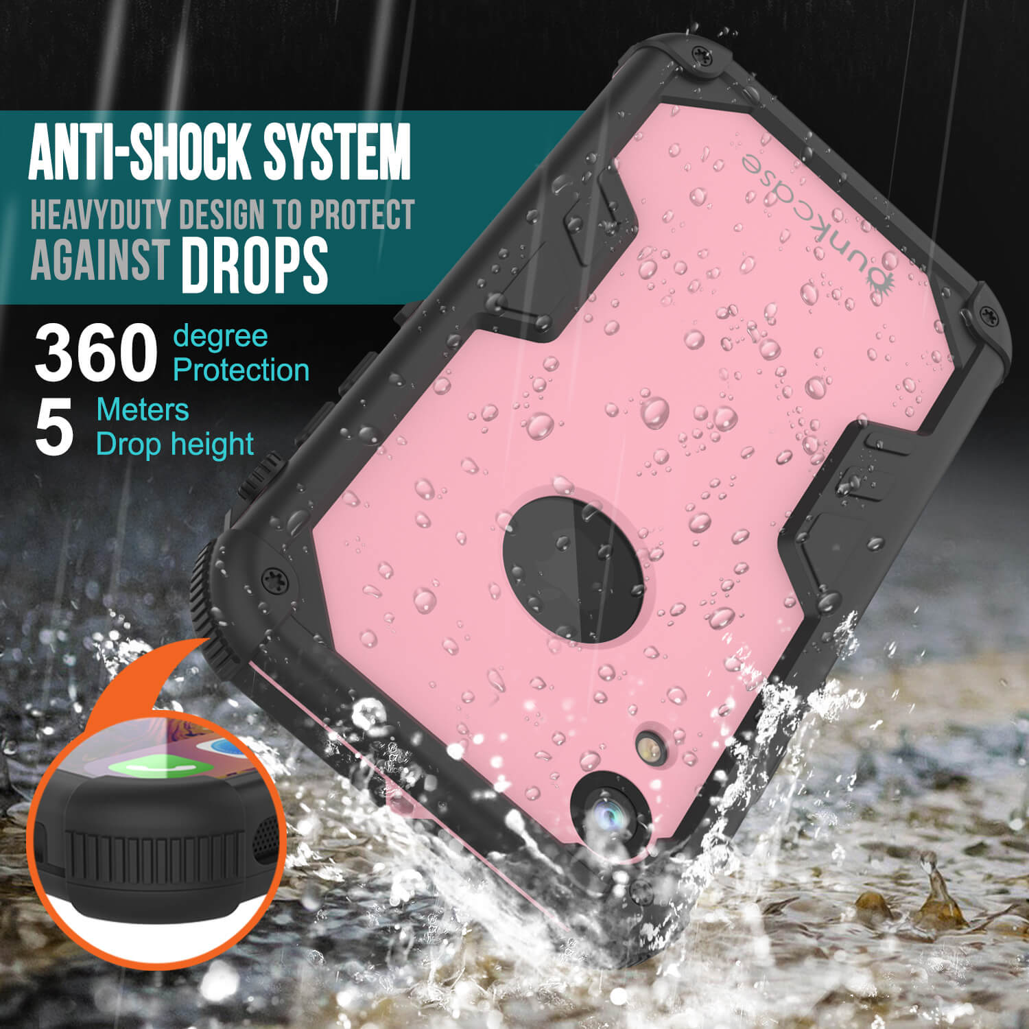 Waterproof & shockproof case for iPhone Xr - 360° optimal protection
