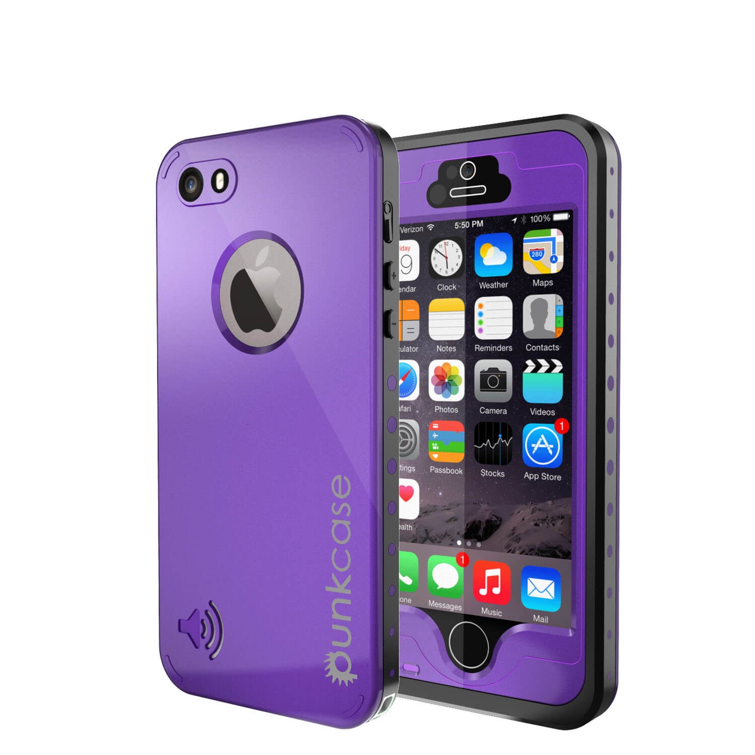 PUNKcase StudStar Purple Apple iPhone 5S/5 Waterproof – punkcase