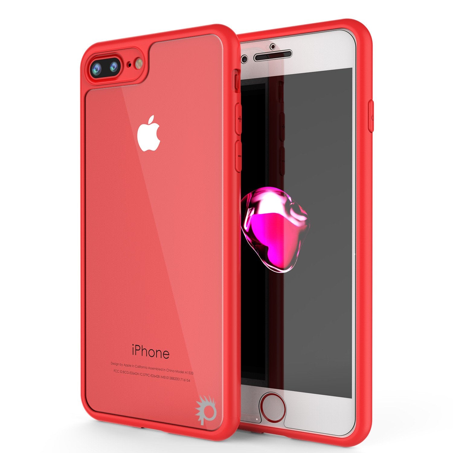 Hybrid Dual Layer iPhone XS Case (Pink) Camera Lens Protection 360