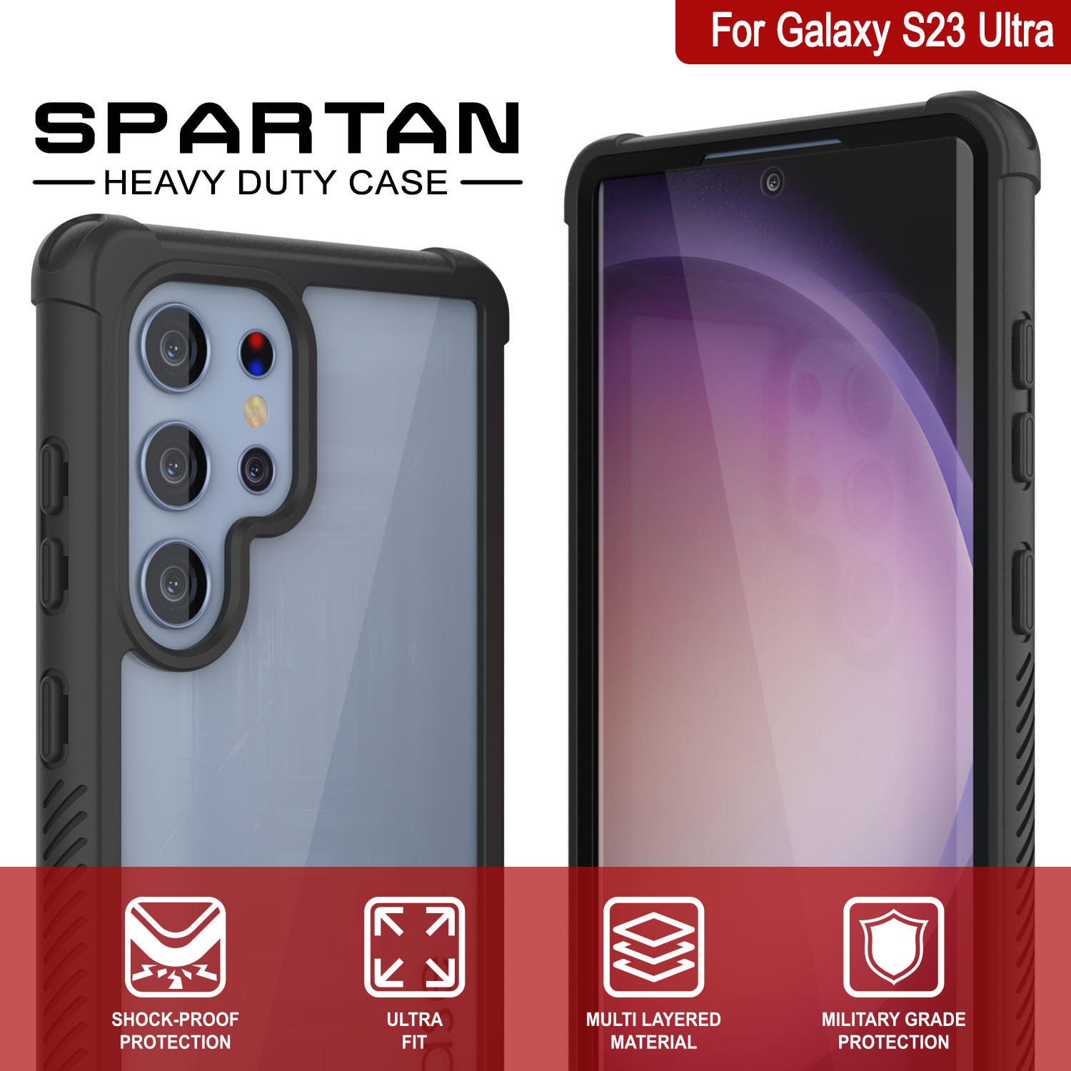  Case for Samsung Galaxy S23 Ultra Case Compatible with