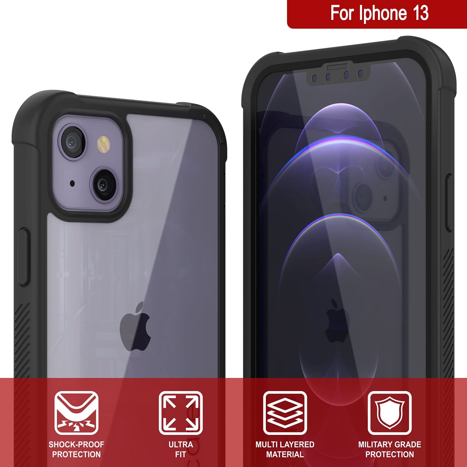 Punkcase iPhone 11 Case [Spartan Series] Clear Rugged Heavy Duty Cover w/Built in Screen Protector | Ultra Slim 360 Full Body Protection Compatible