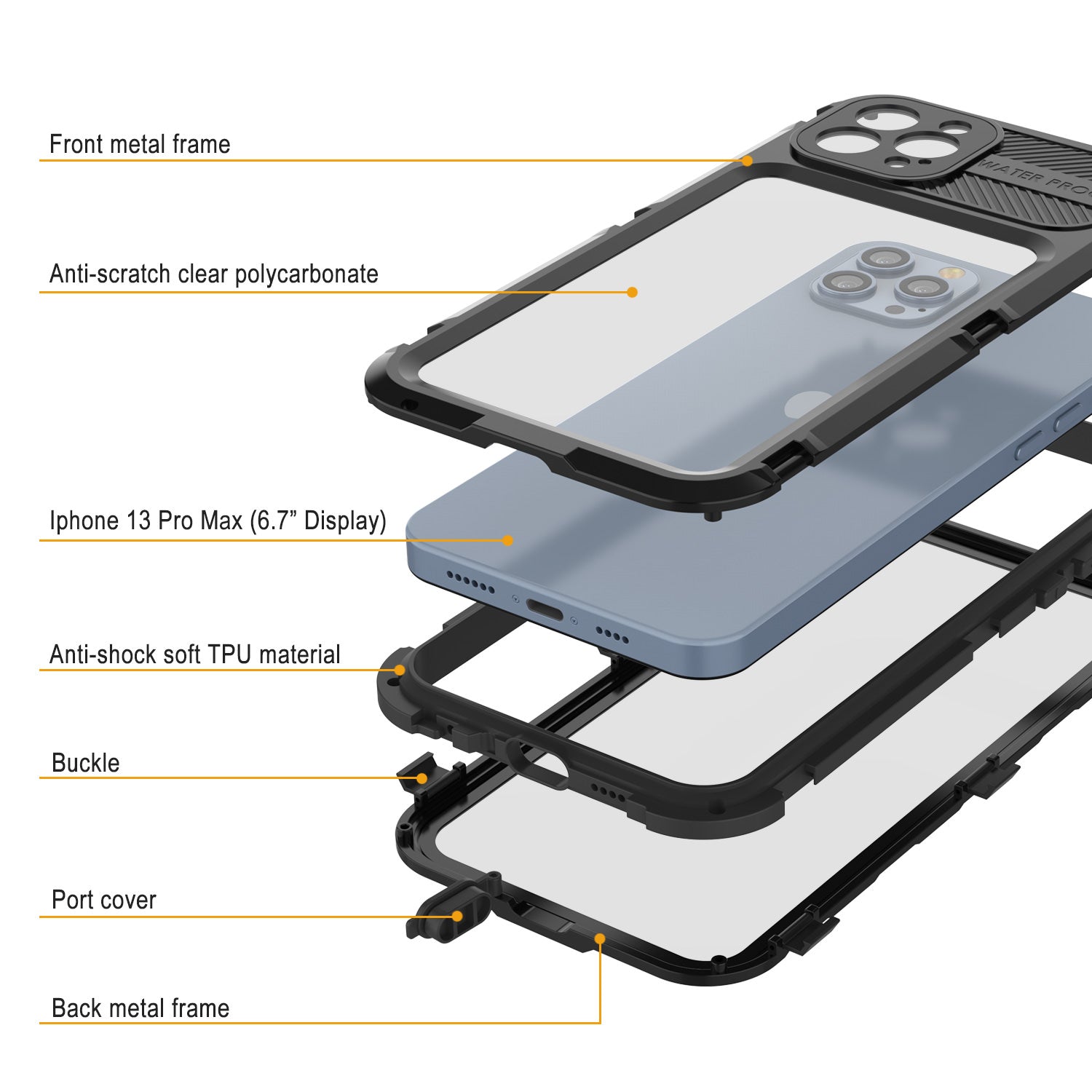 iPhone 13 Mini Waterproof Case, PunkCase® [Extreme Series] Armor Cover –  PunkCase® EU