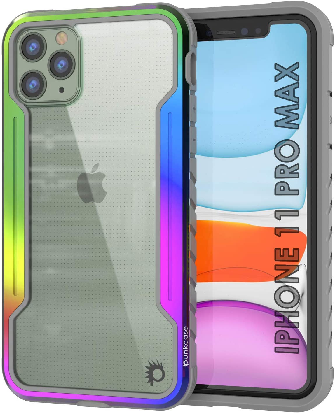 Multicolored logo transparent iPhone 12 Pro case