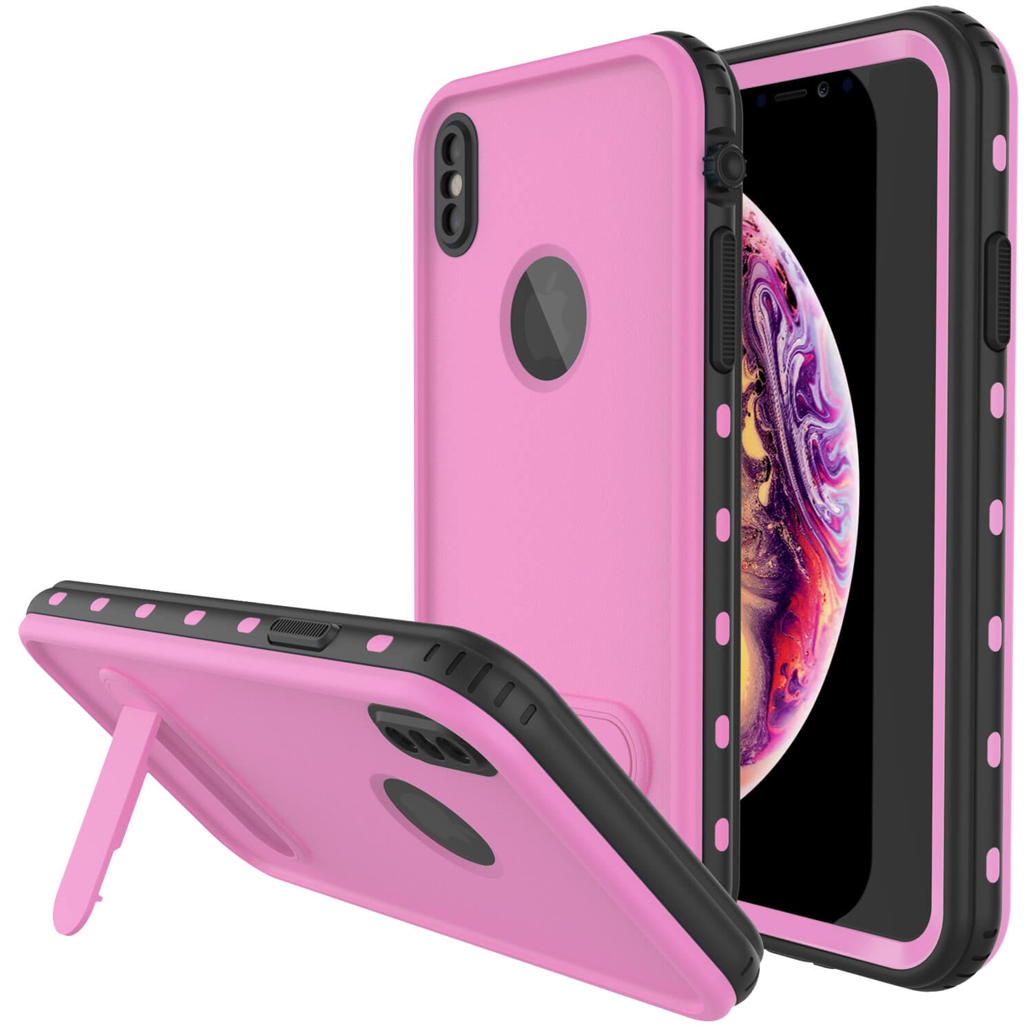 iPhone SE (4.7) Waterproof IP68 Case, Punkcase [pink] [Maximus Series –  punkcase