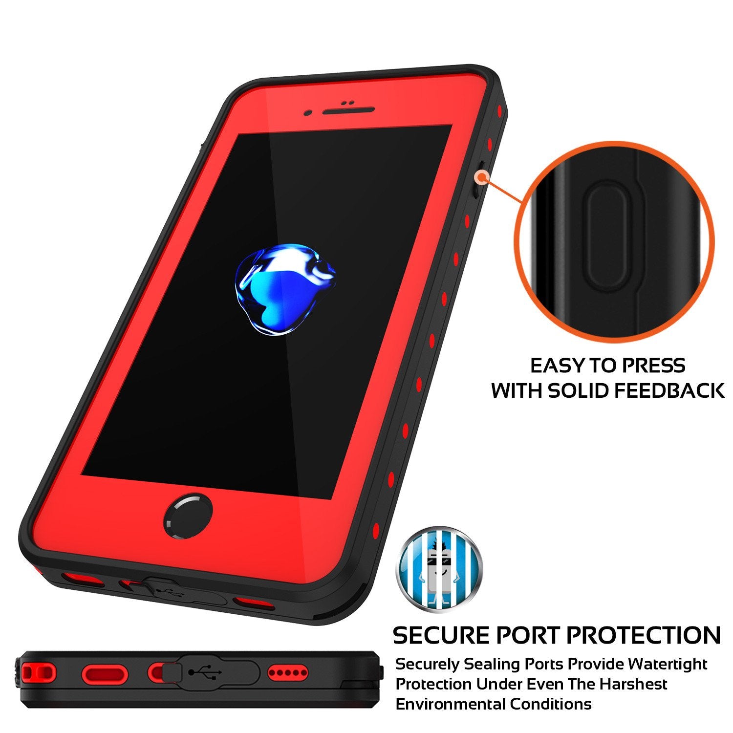 Case Protector Rock Royce Para iPhone 8 Plus